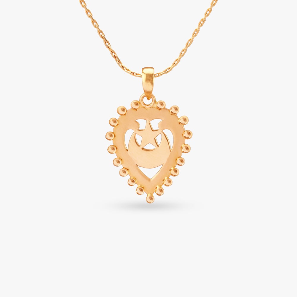 

Bold Emblem Gold Pendant