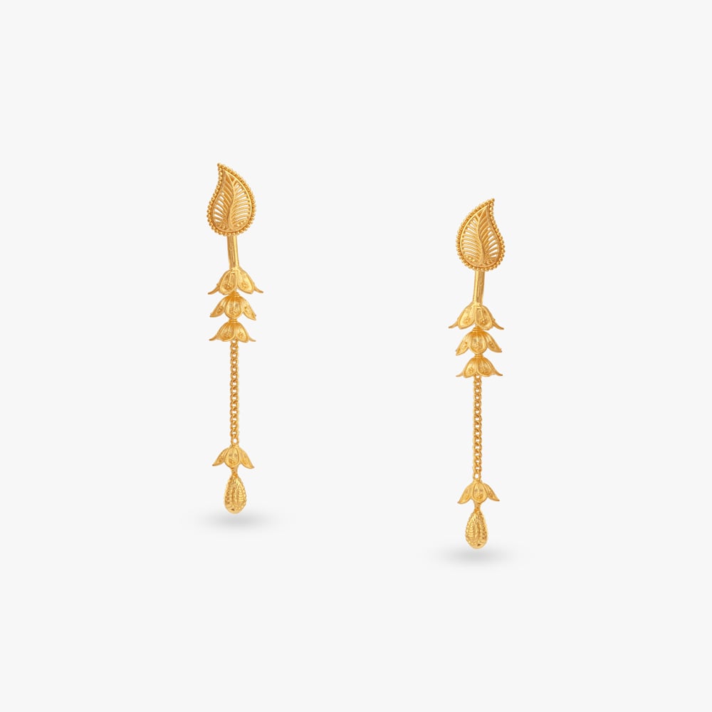 

Transforming Elegance Gold Drop Earrings