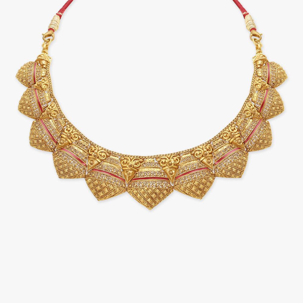 Regal Lingaraja Temple Necklace Set,,hi-res image number null
