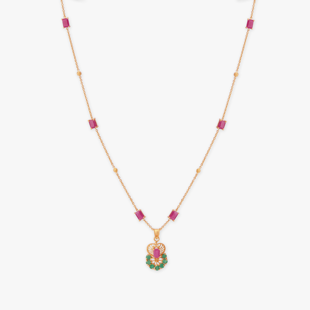 Sovereignty Pendant with Chain and Earrings Set,,hi-res image number null