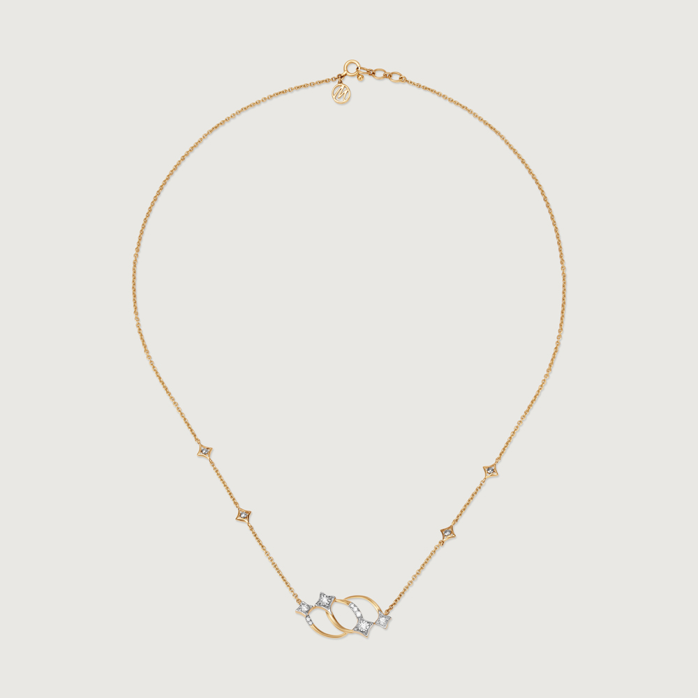 Meteor Charm 14KT Diamond Pendant with Chain,,hi-res image number null