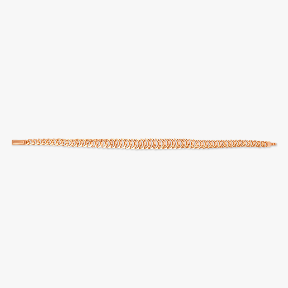 Overlapping Link Gold Bracelet,,hi-res image number null