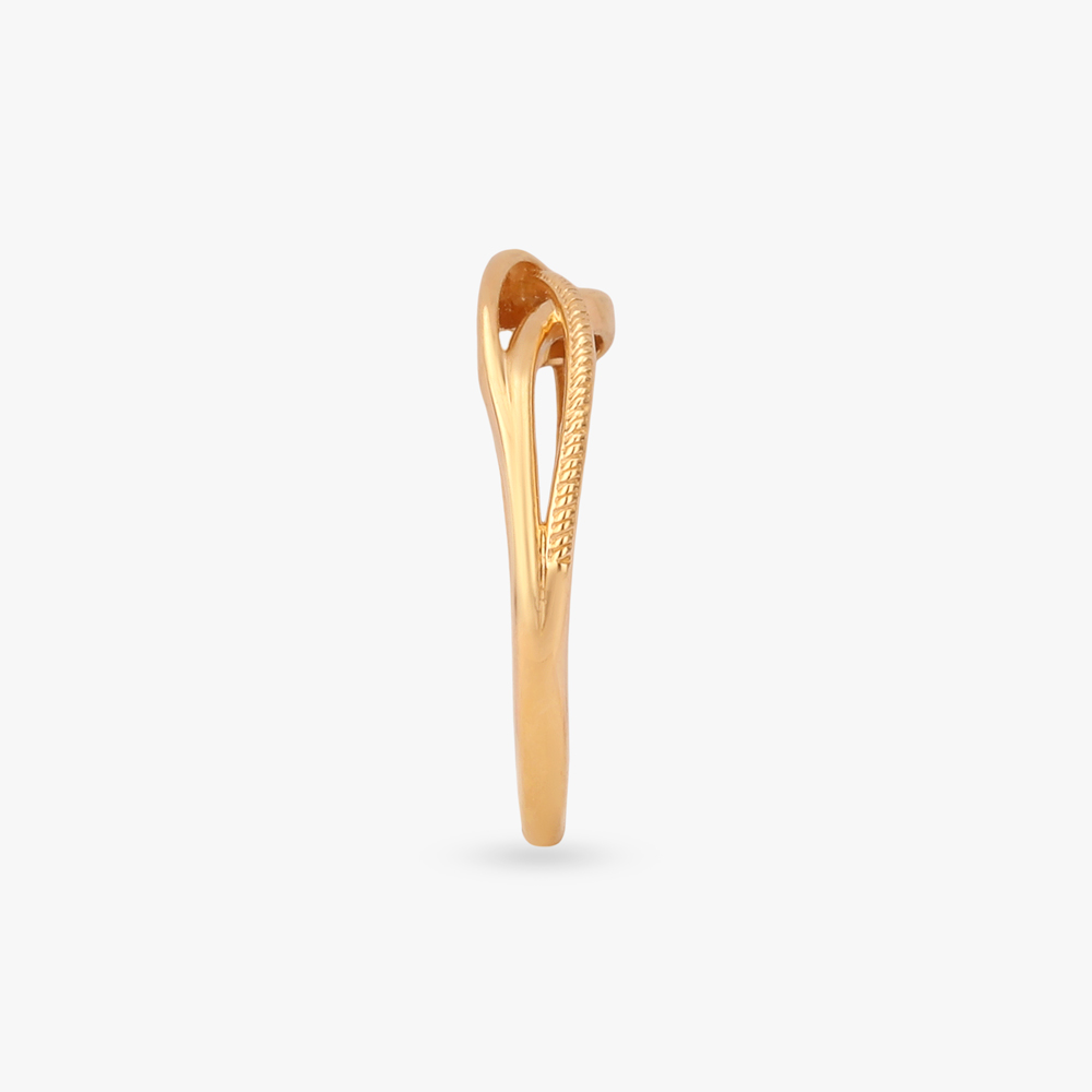 Sculpted Twist Gold Ring,,hi-res image number null