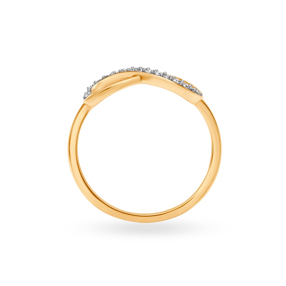 14KT Yellow Gold Forever And Ever Diamond Finger Ring,,hi-res image number null