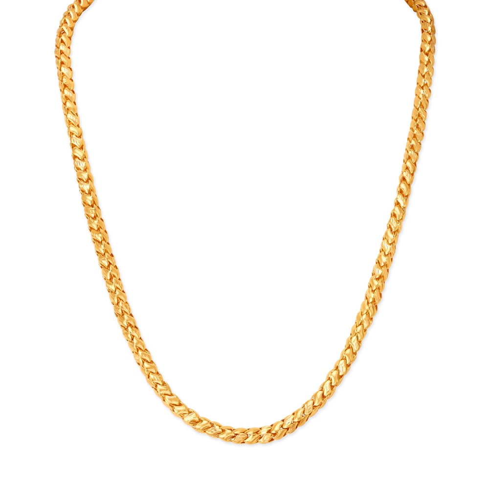 Bold Magnificent Handmade Gold Chain for men