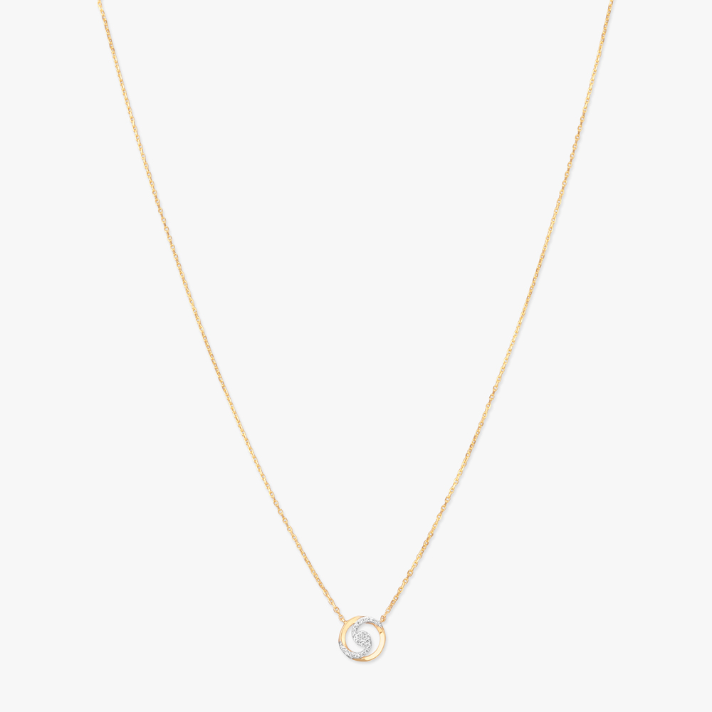 Eternal Swirl Diamond Pendant with Chain,,hi-res image number null