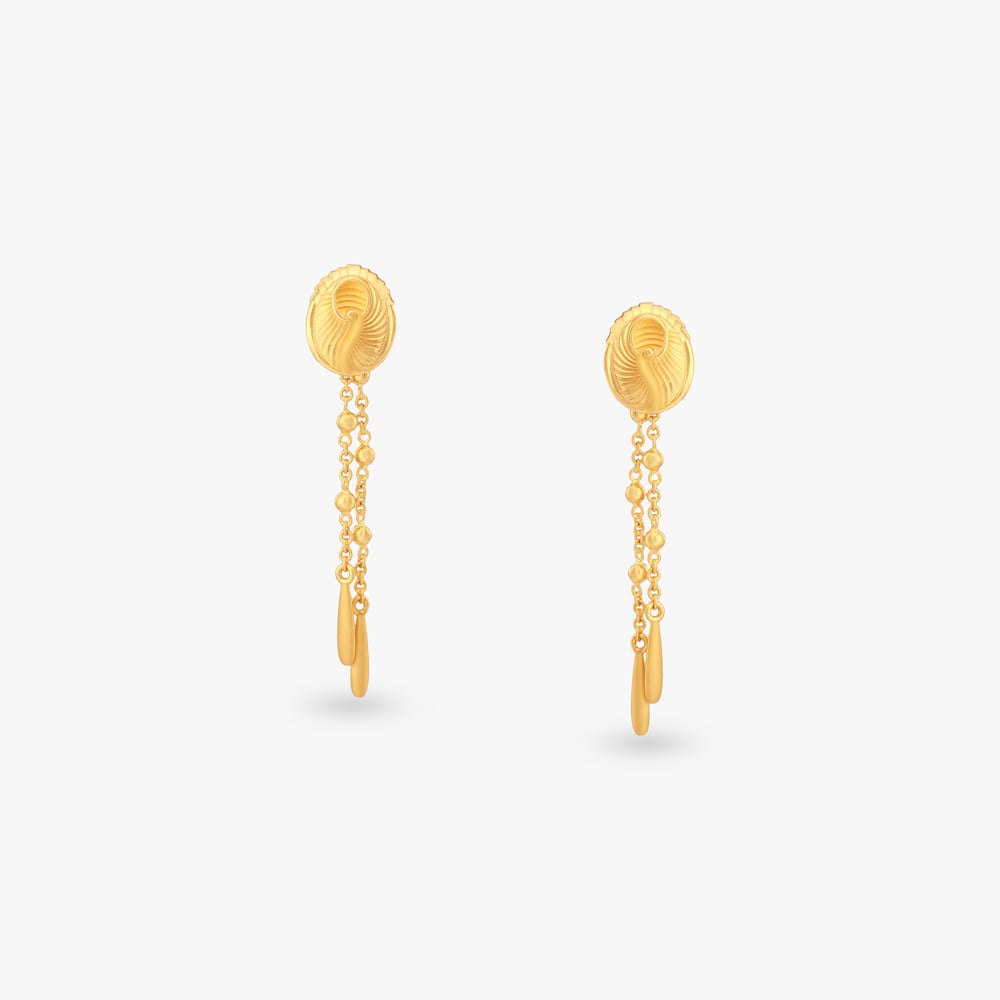 

Versatile Glow Gold Drop Earrings