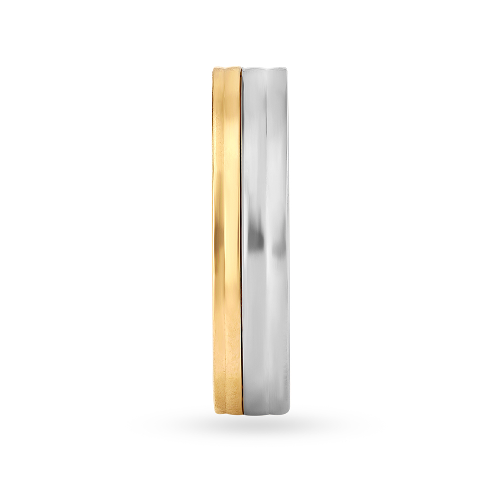 Sophisticated Platinum and Rose Gold Ring,,hi-res image number null