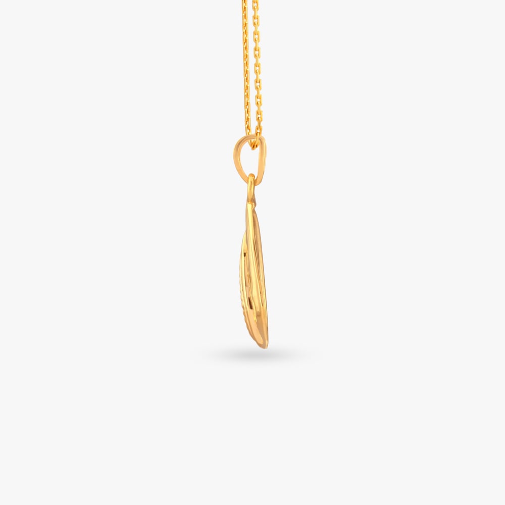 Cascading Shell Gold Pendant,,hi-res image number null