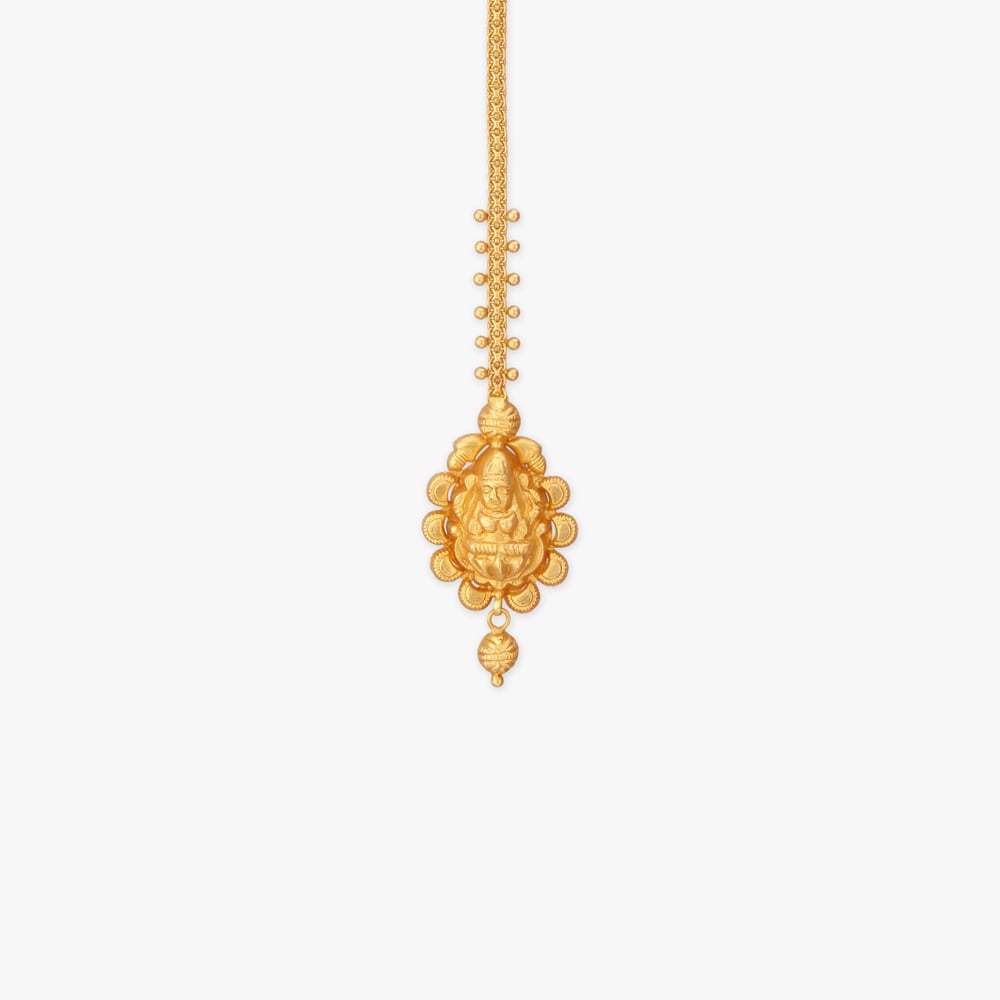 Goddess Grace Gold Maang Tikka,,hi-res image number null