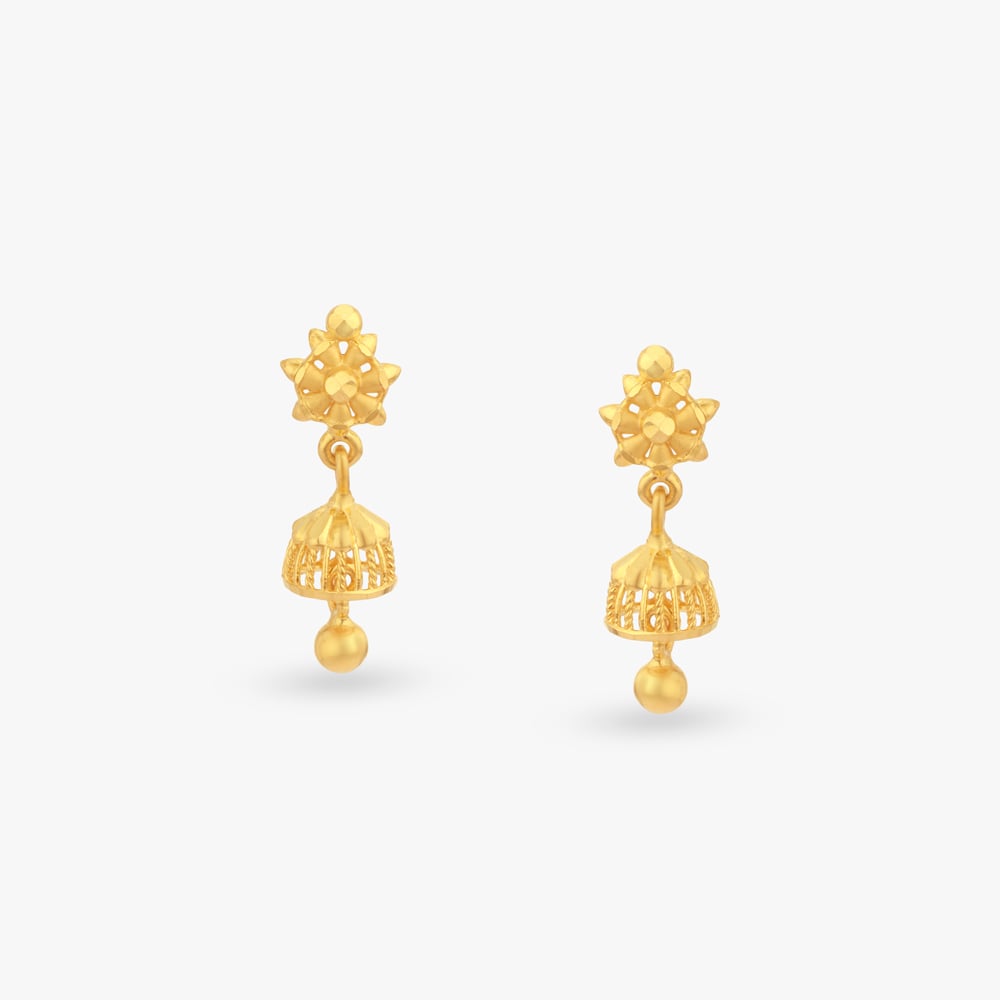 

Little Joy Gold Jhumka Earrings for Kids