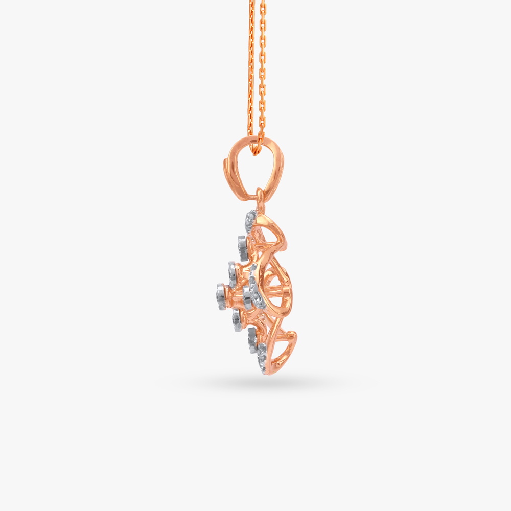 Rosalia Bloom Diamond Pendant and Earrings Set,,hi-res image number null