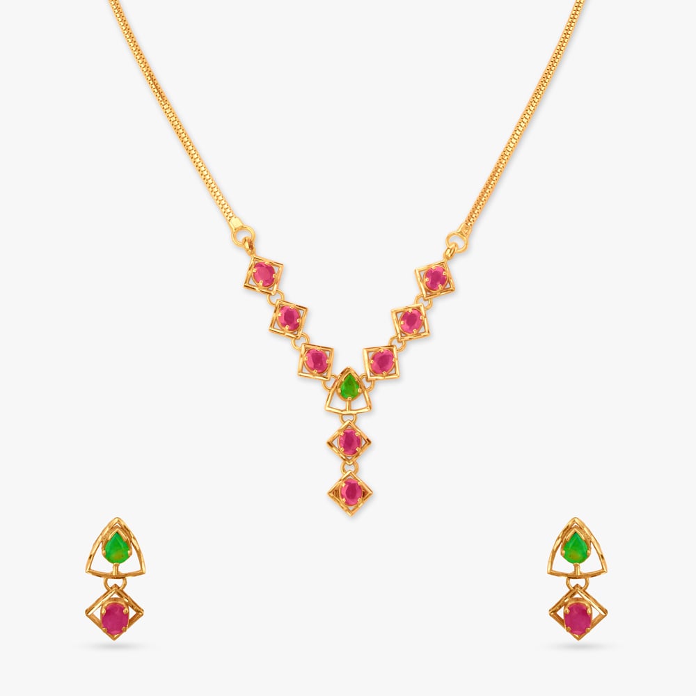 Enchanted Gold Necklace Set,,hi-res image number null