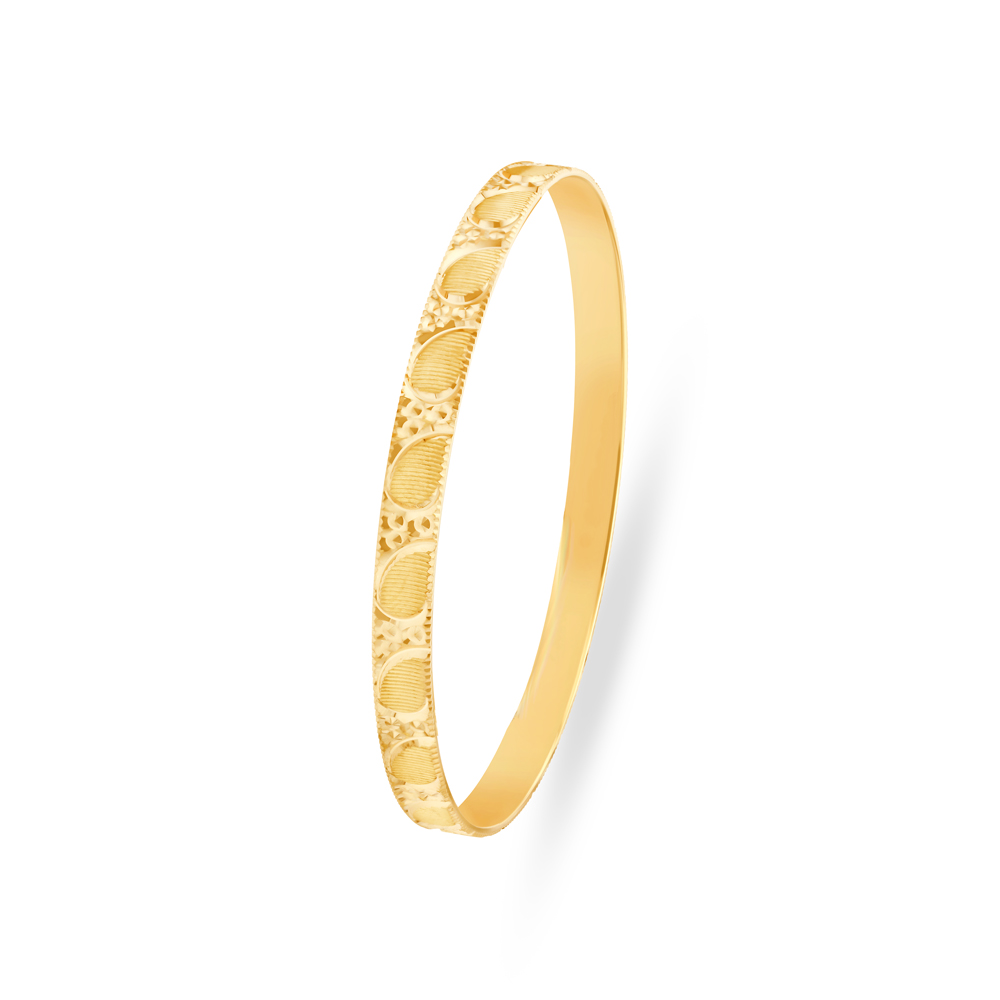 Cultured Yellow Gold Carved Bangles,,hi-res image number null