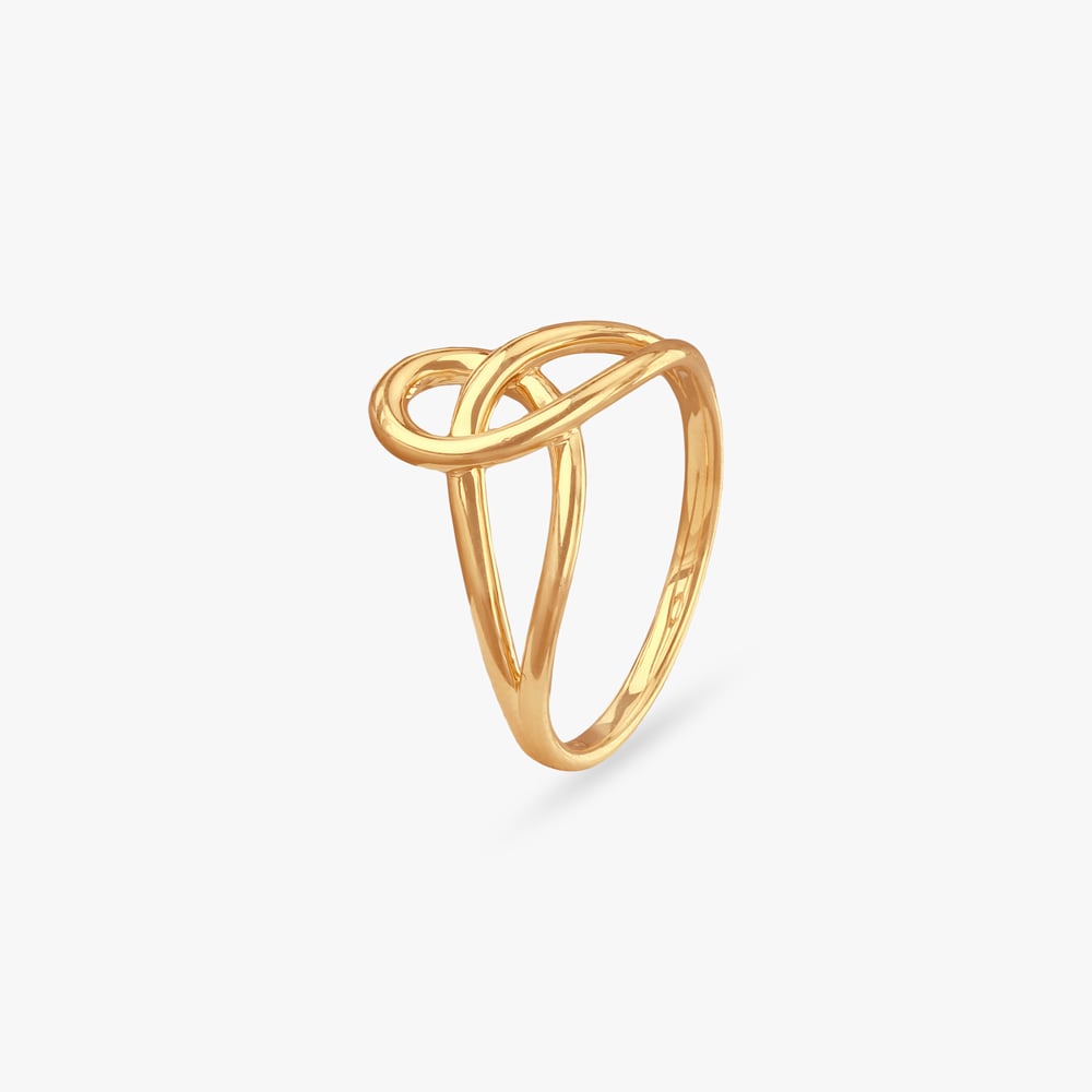 

Modern Knot Gold Ring