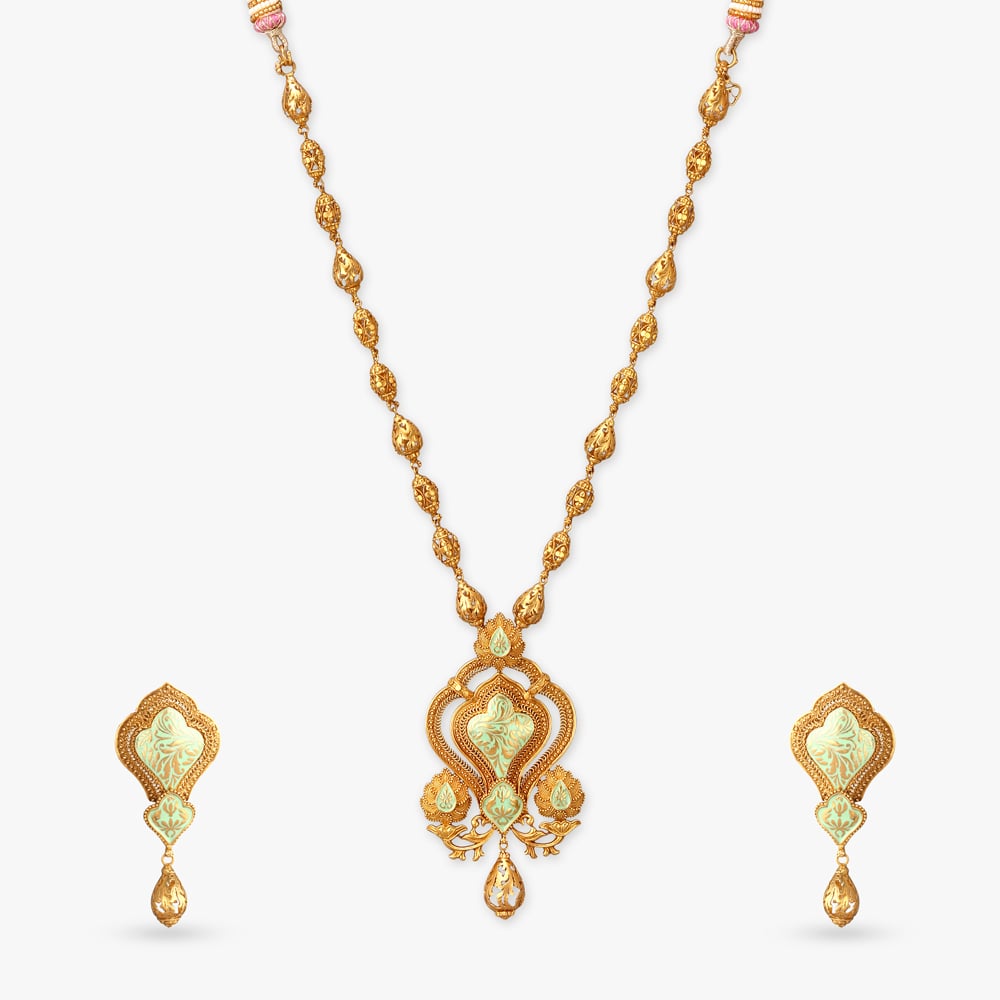 Sovereign Arch Gold Necklace Set,,hi-res image number null