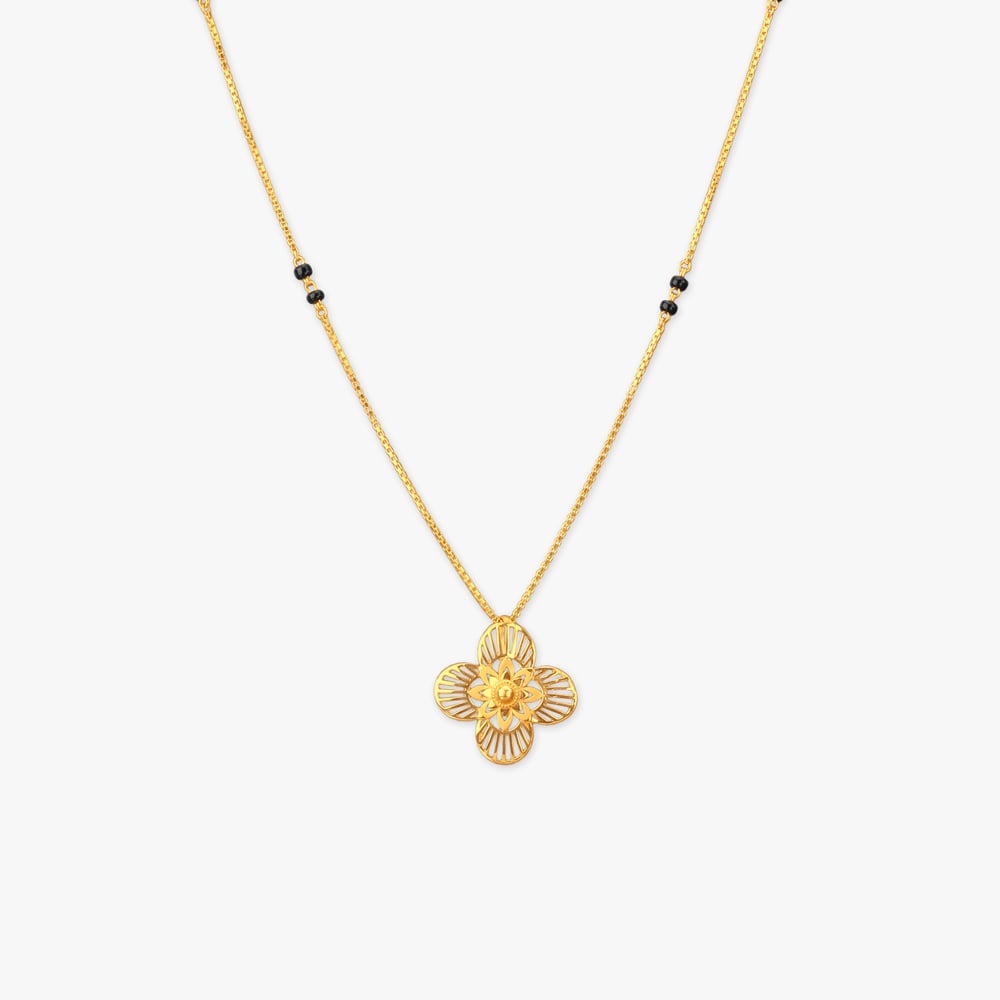 

Sunbeam Bloom Gold Mangalsutra