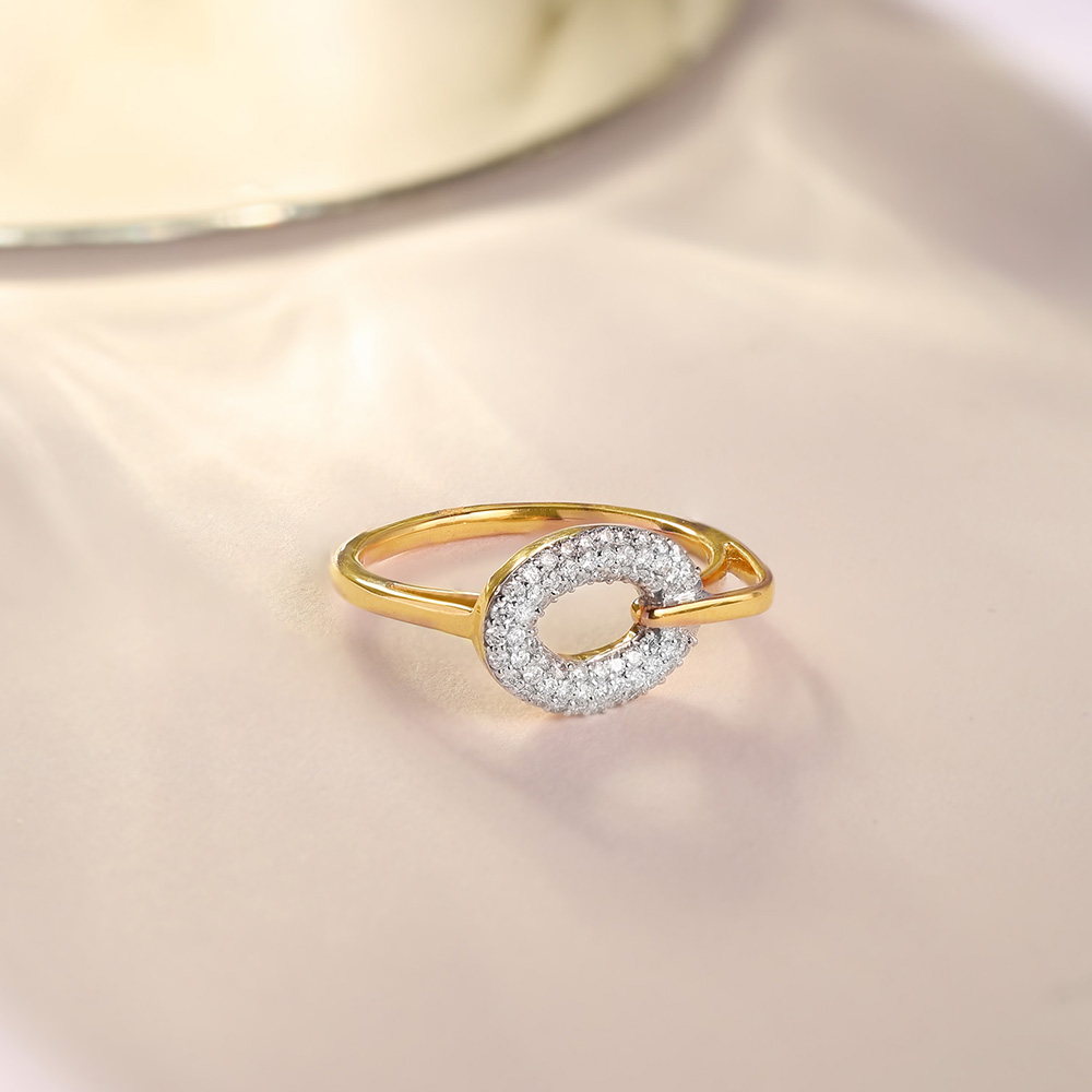 Orbit of Elegance Gold & Diamond Finger Ring,,hi-res image number null