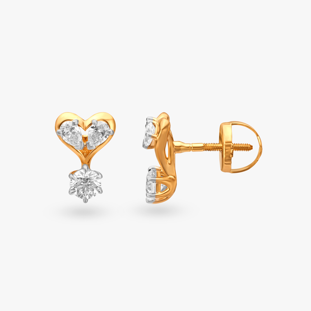 Silent Heartbeat Stud Earrings,,hi-res image number null