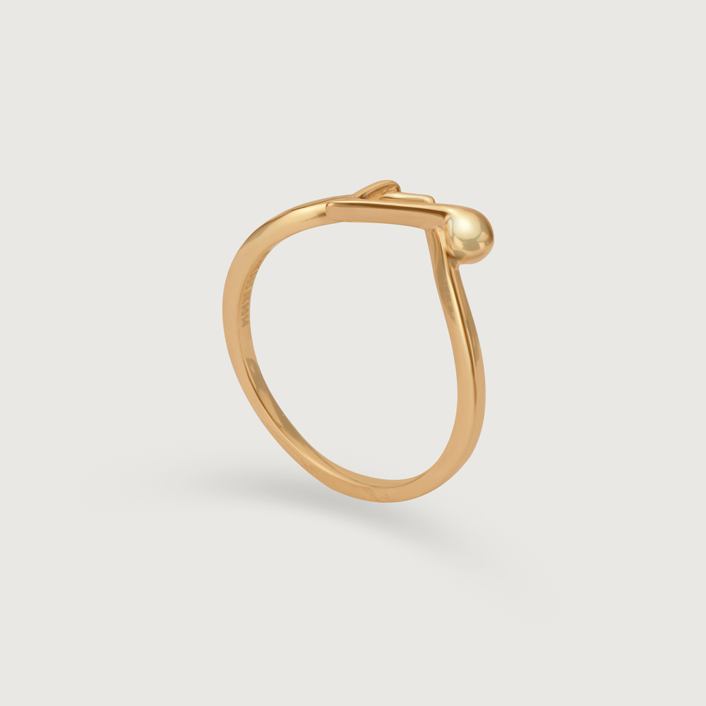 Rhythmic Radiance 14KT Gold Finger Ring,,hi-res image number null