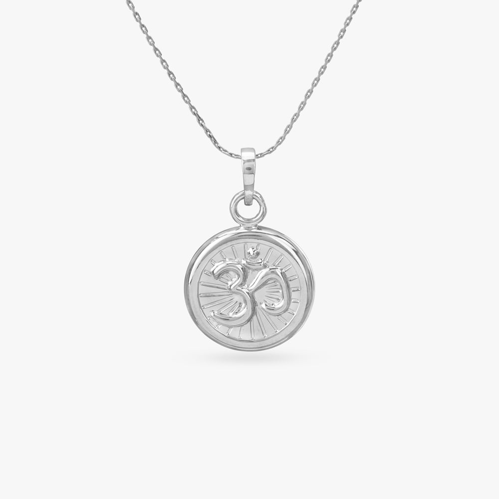 

Radiant Om Silver Pendant