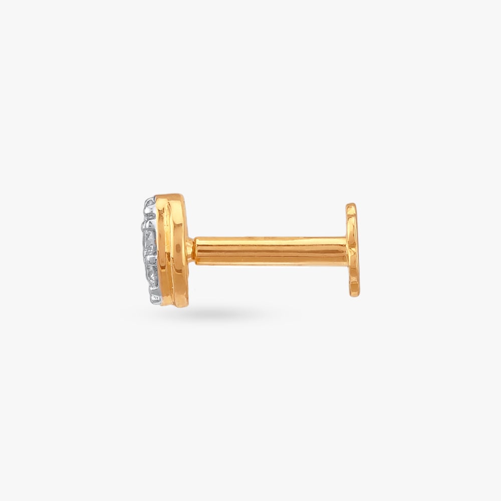 Round Radiance Diamond Nose Pin,,hi-res image number null