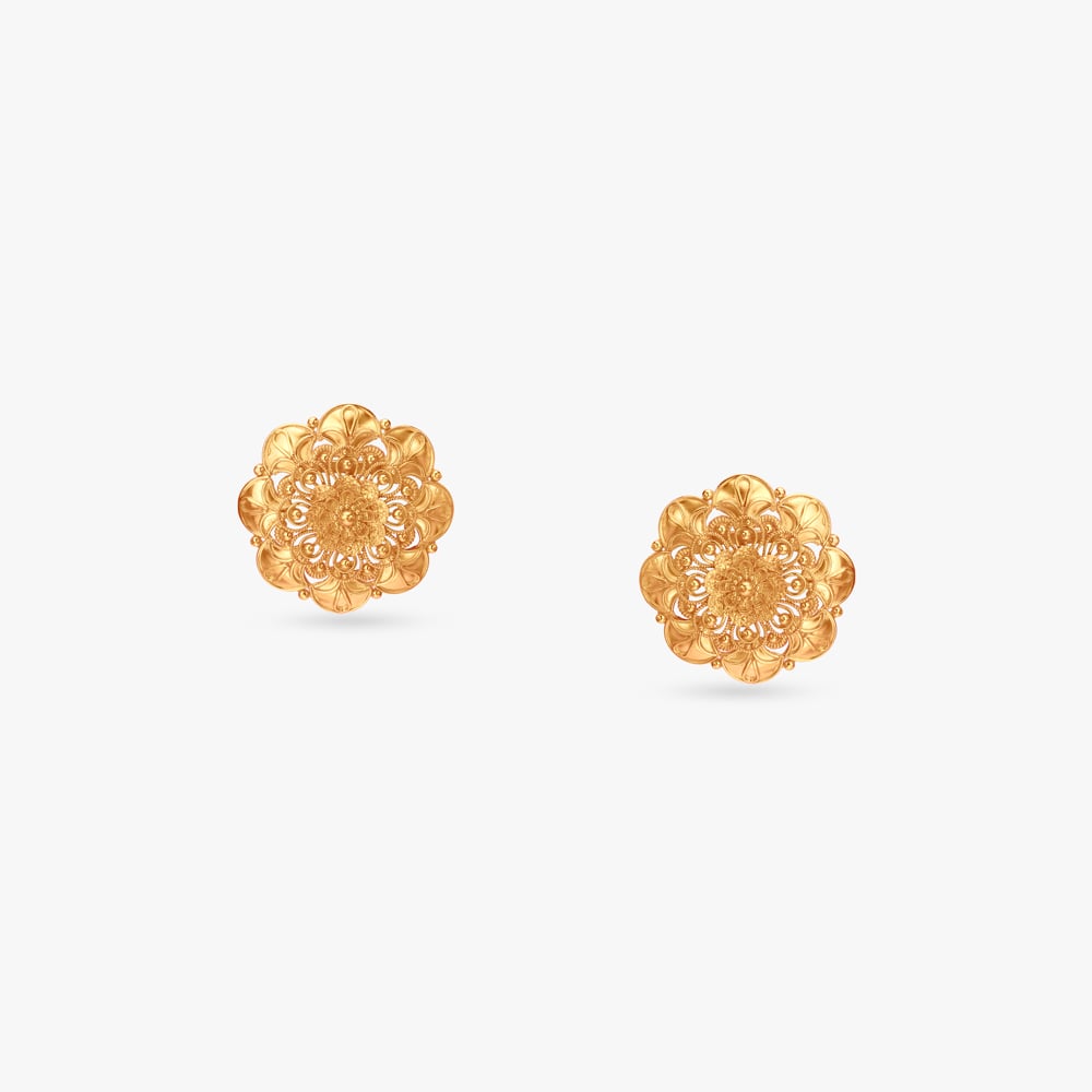 

Alpona Pushpa Gold Pasha Earrings