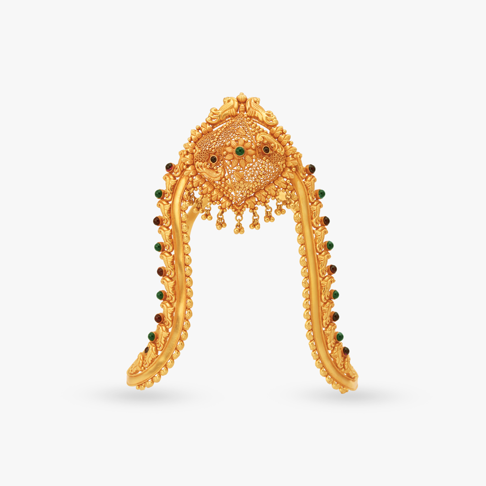 Garden-Inspired Intricate Gold Vanki,,hi-res image number null