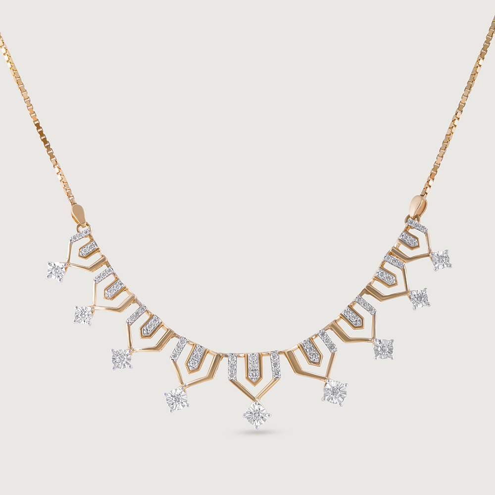 Lippan Shine Gold & Diamond Necklace,,hi-res image number null