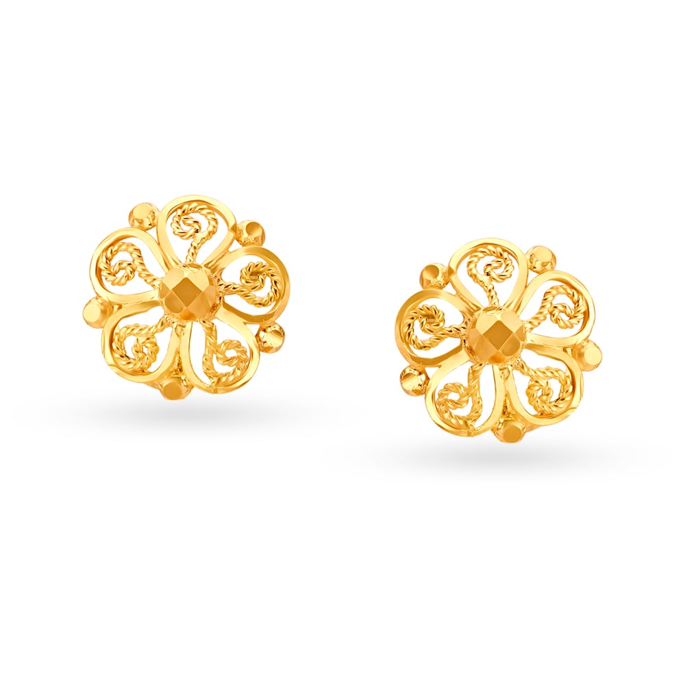 Ornate Floral Jhumkas,,hi-res image number null