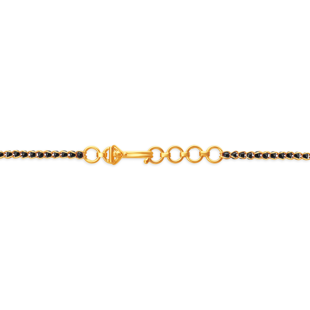 Glorious Yellow Gold Carved Bead Mangalsutra,,hi-res image number null