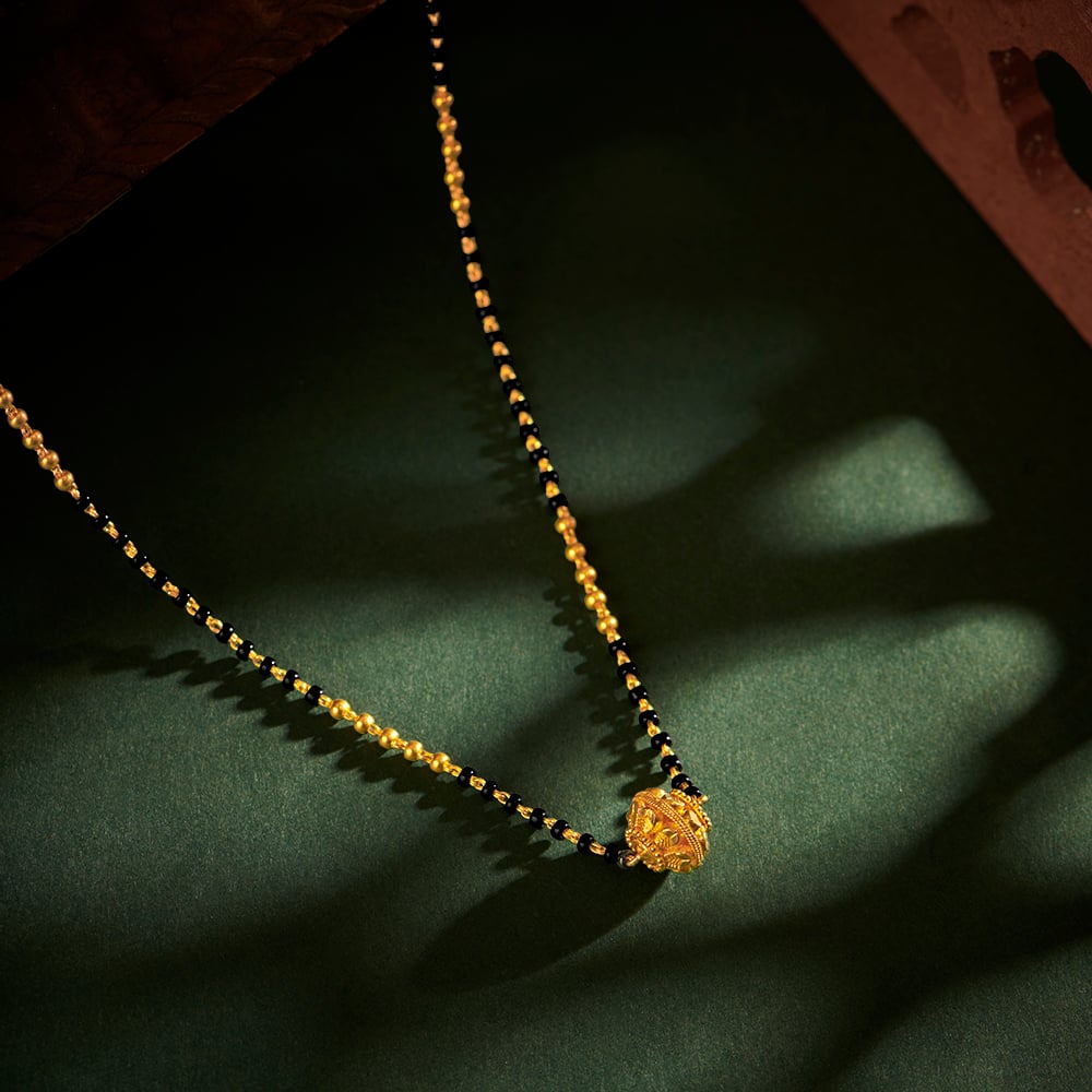Brilliant Spherical Mangalsutra,,hi-res image number null