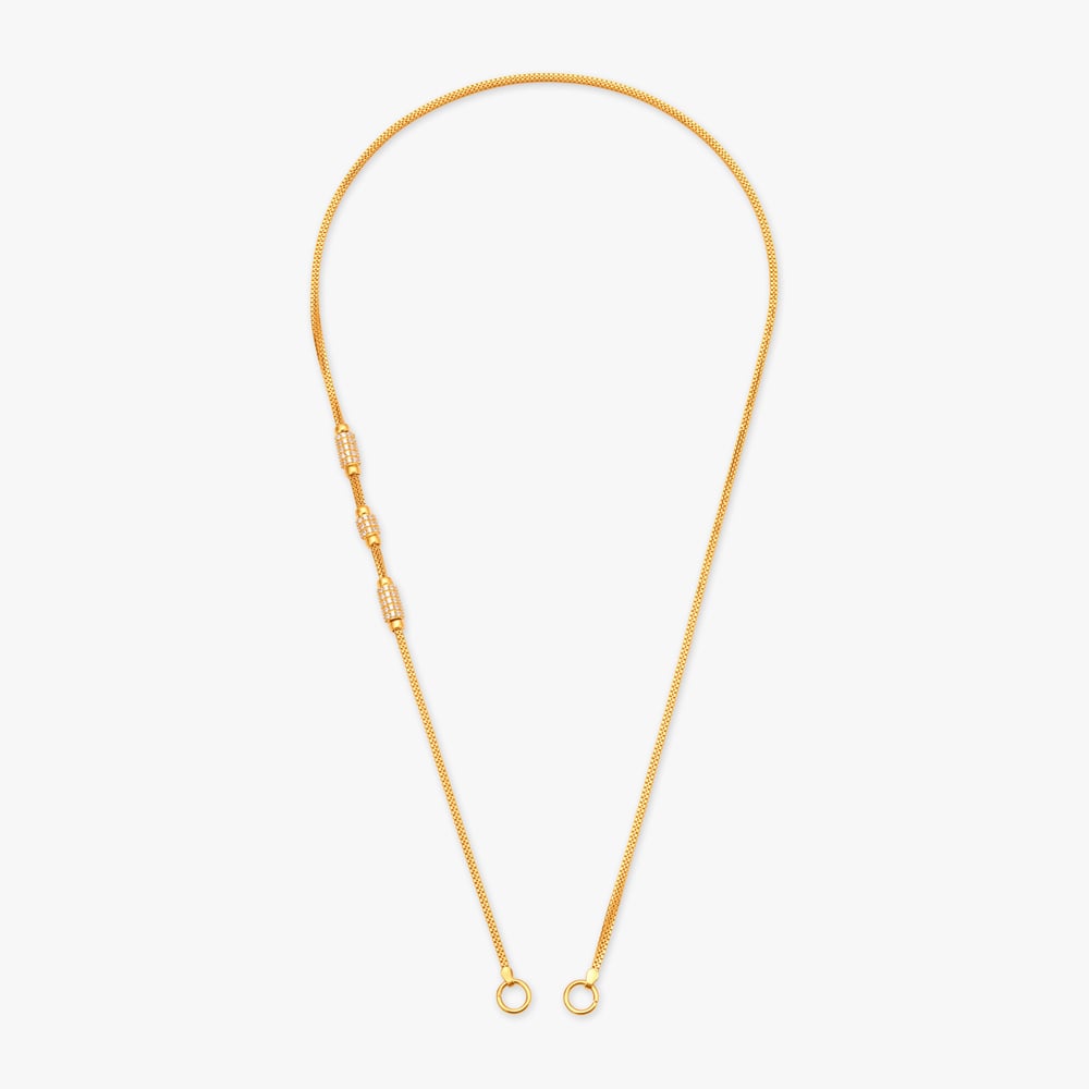 Delicate Whispers of Elegance Mugappu Chain,,hi-res image number null