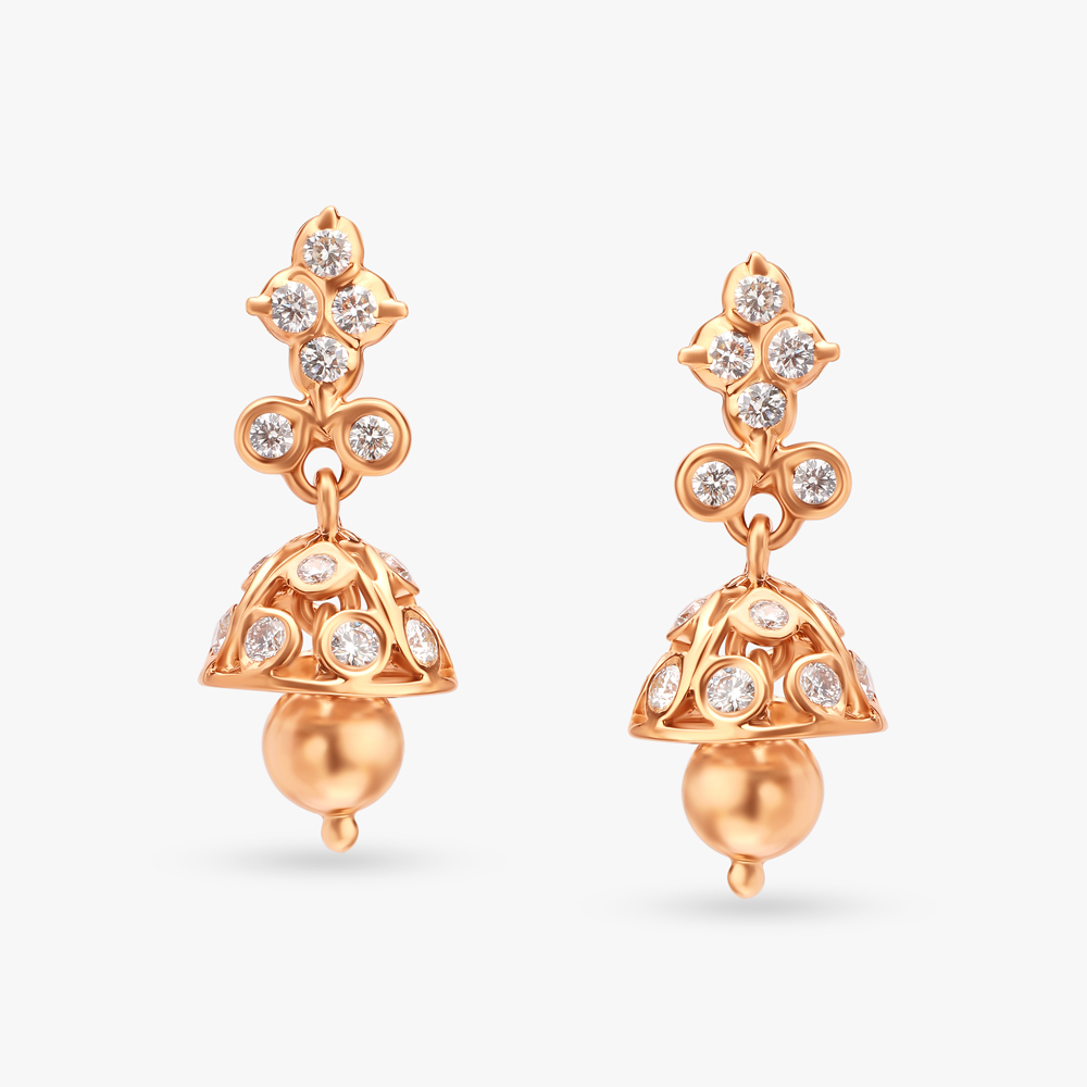 Uncut diamond hotsell jhumkas tanishq