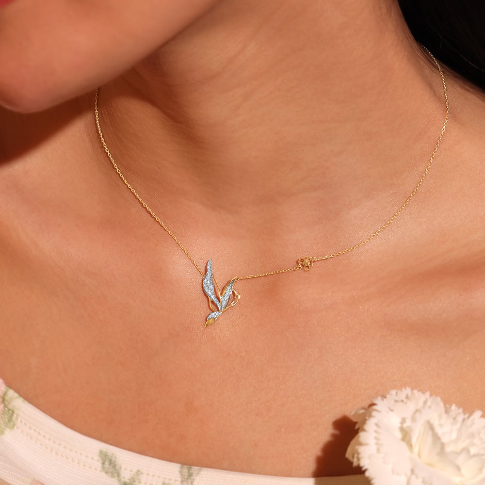 Enchanted Butterfly Diamond Necklace,,hi-res image number null