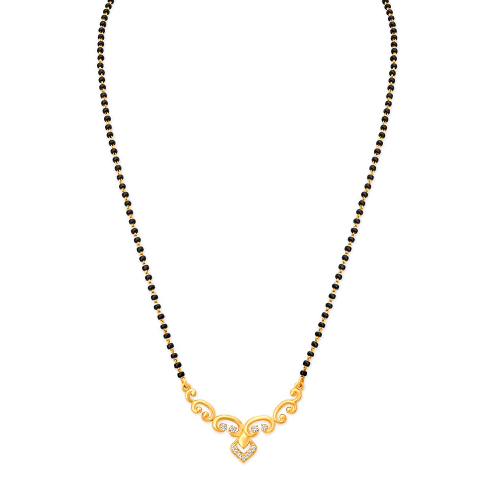 Eye Catching Heart Mangalsutra,,hi-res image number null