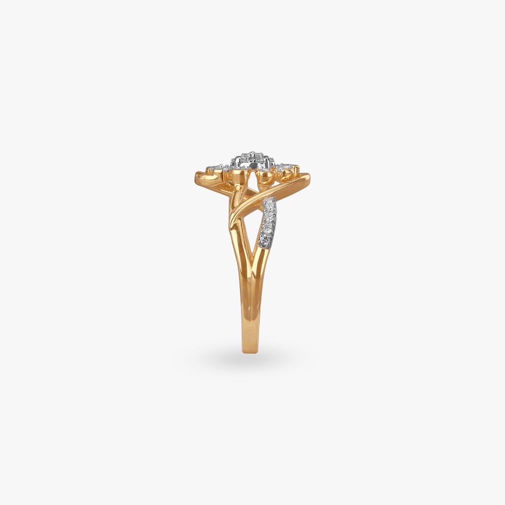 Twirling Petal Diamond Ring,,hi-res image number null