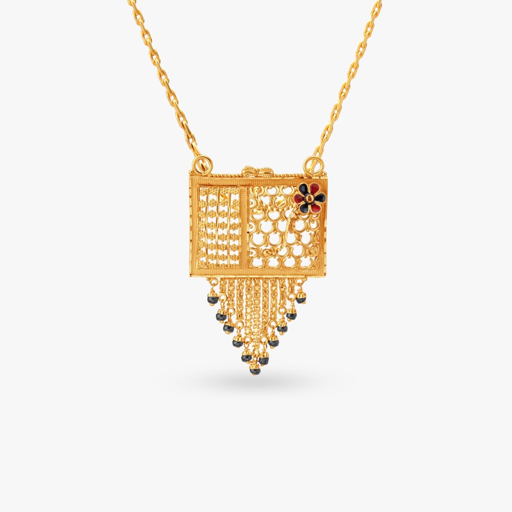 Unique Gold Pendant,,hi-res image number null