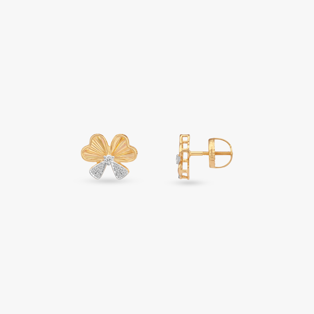 Spectrum Bloom Diamond Stud Earrings,,hi-res image number null