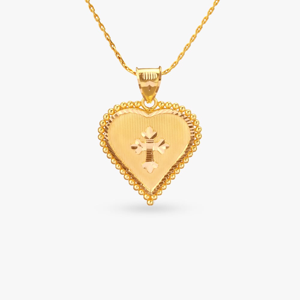 Sunlit Grace Gold Pendant,,hi-res image number null