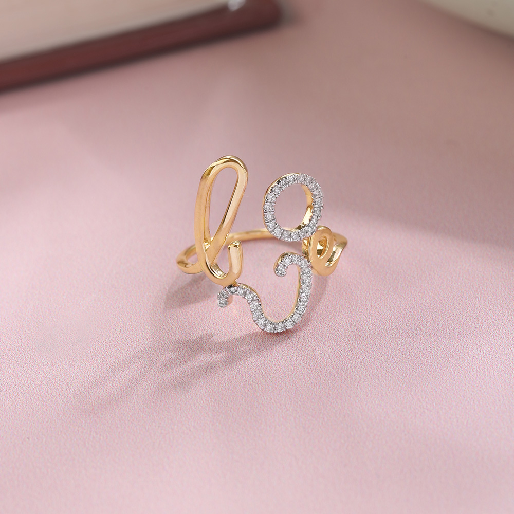 Curvaceous Beauty 14KT Gold & Diamond Ring,,hi-res image number null