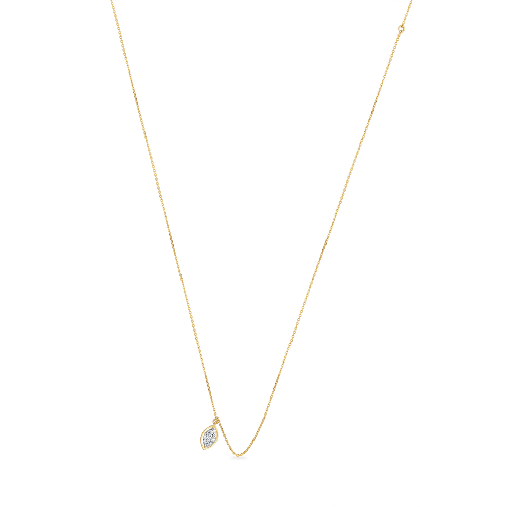 14KT Yellow Gold My Embrace Diamond Pendant With Chain,,hi-res image number null