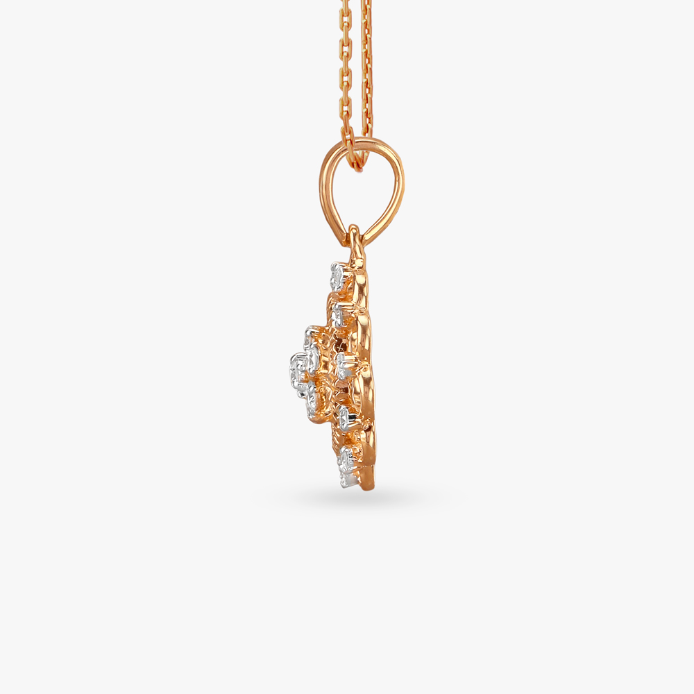 Radiant Rosette Diamond Pendant,,hi-res image number null