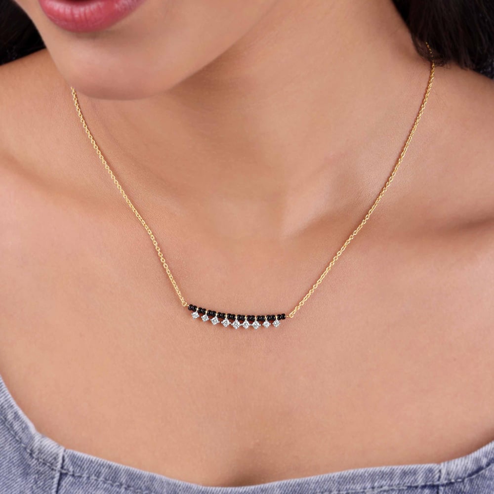 Delicate Dancing Diamond Mangalsutra,,hi-res image number null