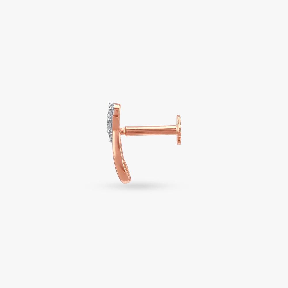 Sleek Sparkle Diamond Nose Pin,,hi-res image number null