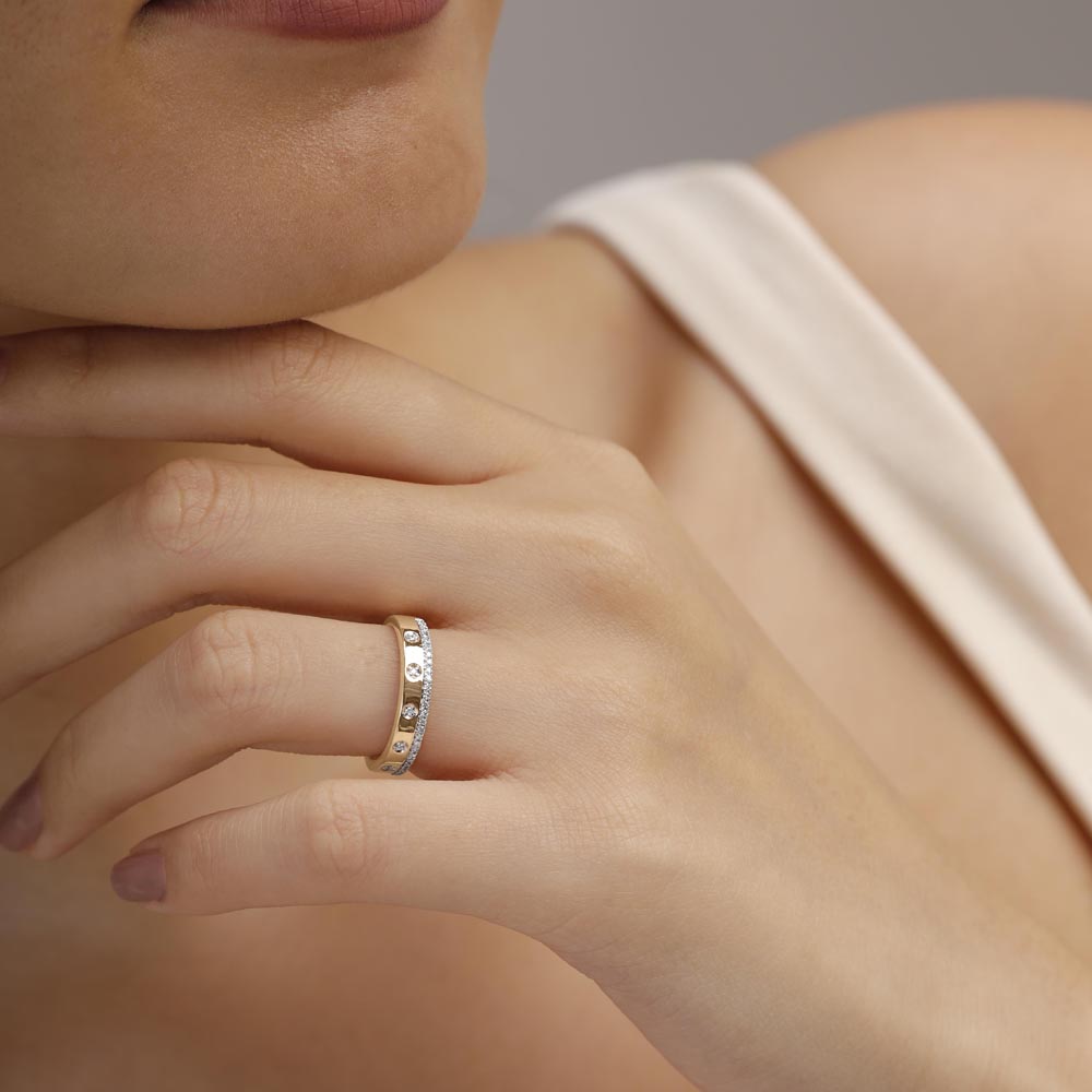 Radiant Unity Diamond Ring,,hi-res image number null
