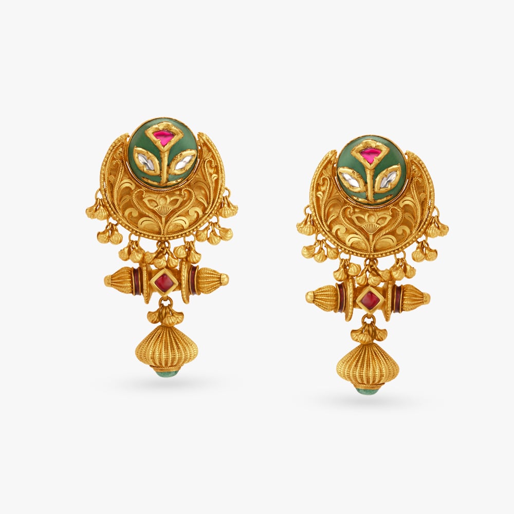 Opulently Classic Necklace Set with Kundan Inlay Work,,hi-res image number null