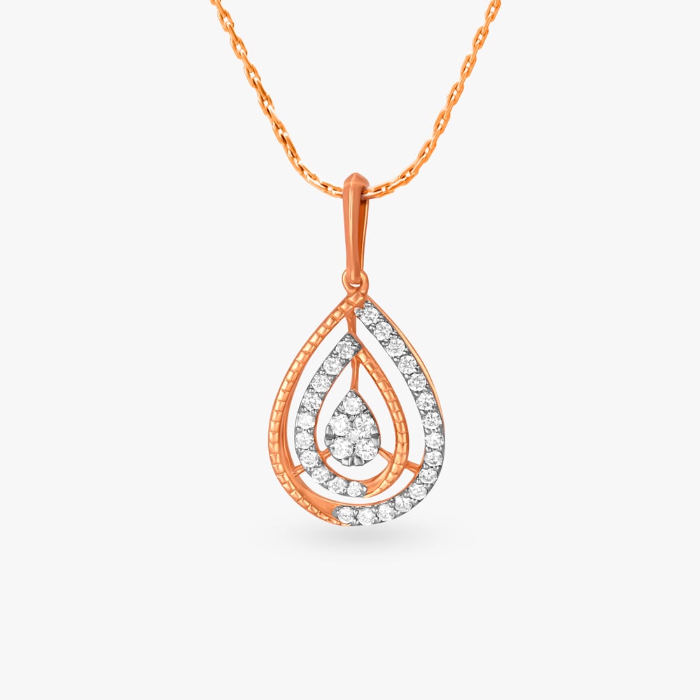 Mesmerising Diamond Pendant and Earrings Set,,hi-res image number null
