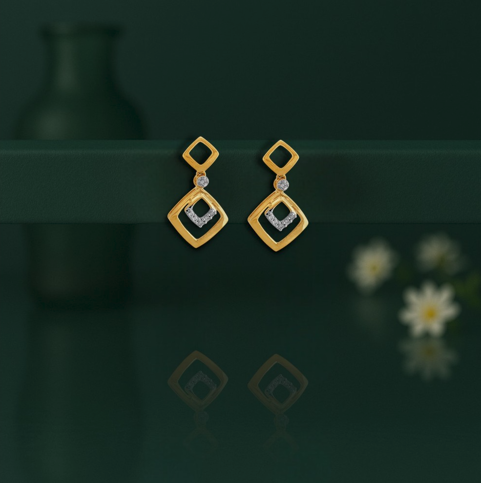 Fancy Diamond Drop Earrings,,hi-res image number null