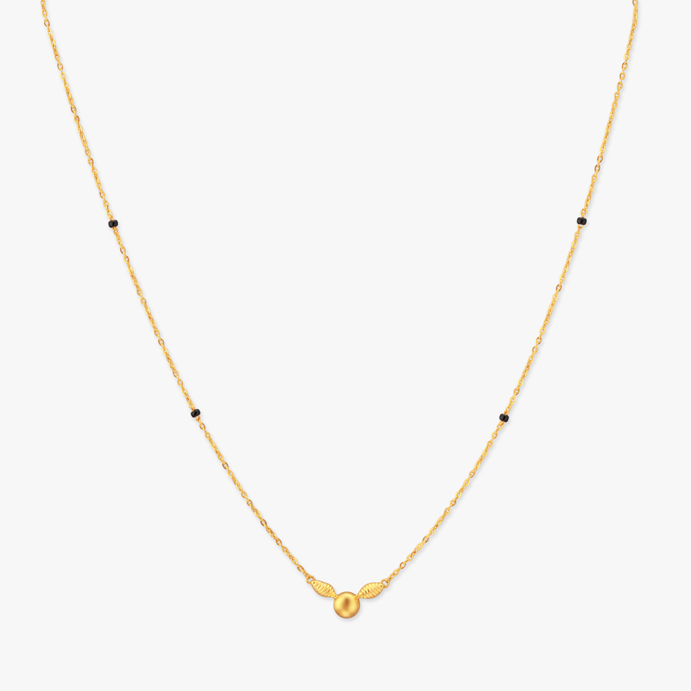 Feather Arc Gold Mangalsutra,,hi-res image number null